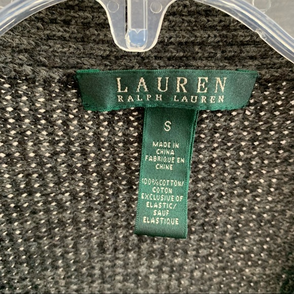 Lauren Ralph Lauren Gray Cardigan Sweater S - Picture 2 of 6